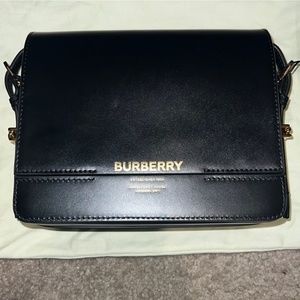 Burberry Small Grace Black Calf Leather Crossbody Bag